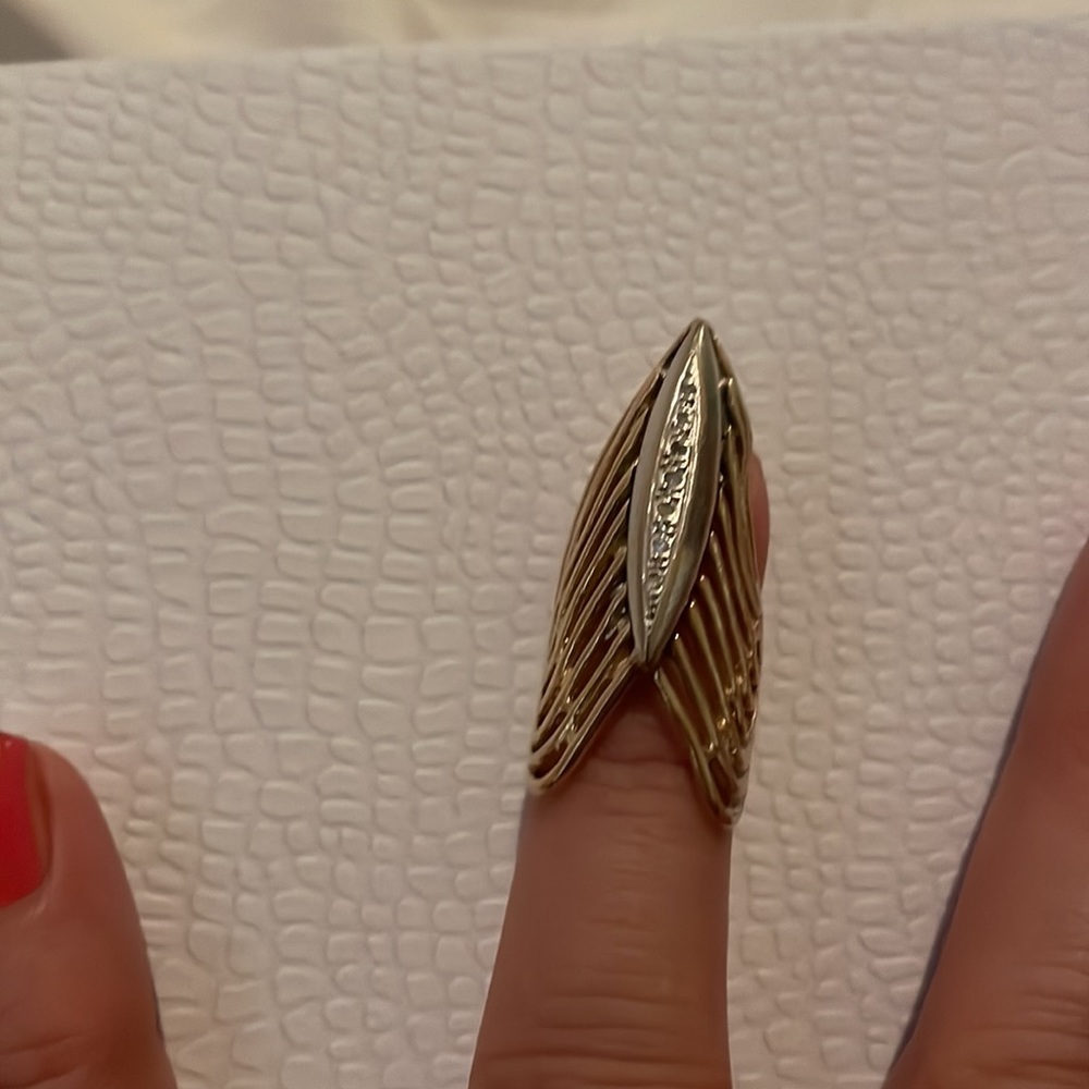 Nail Ring Solid 14k - image 6